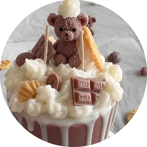 Cupcake oso chocolate