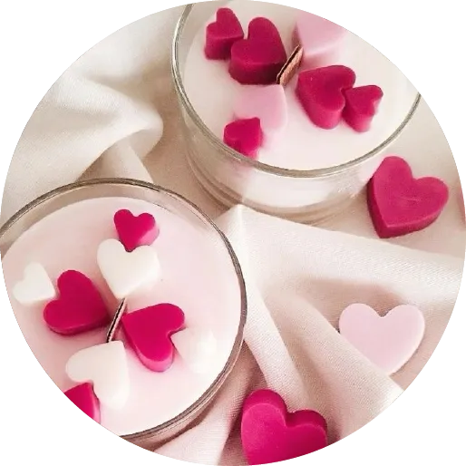 Velas corazón San Valentín