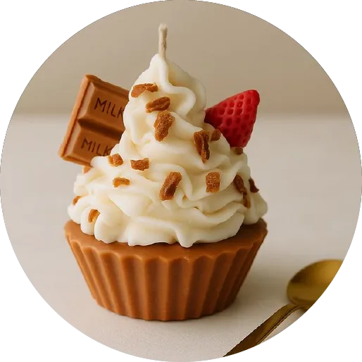 Cupcake con chocolate