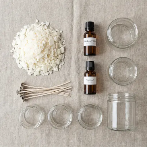 Materiales para velas